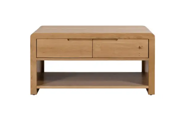 Curve Oak Coffee Table - Image 3