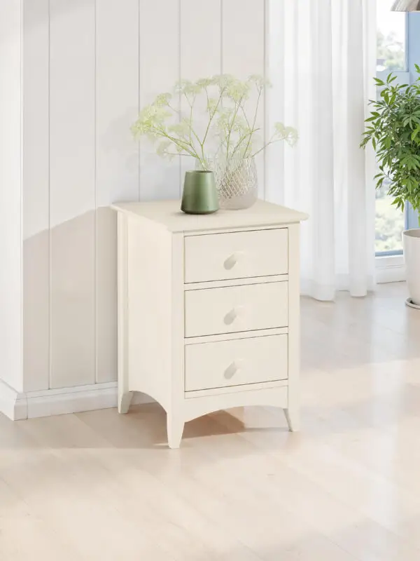 Cameo 3 Drawer Bedside