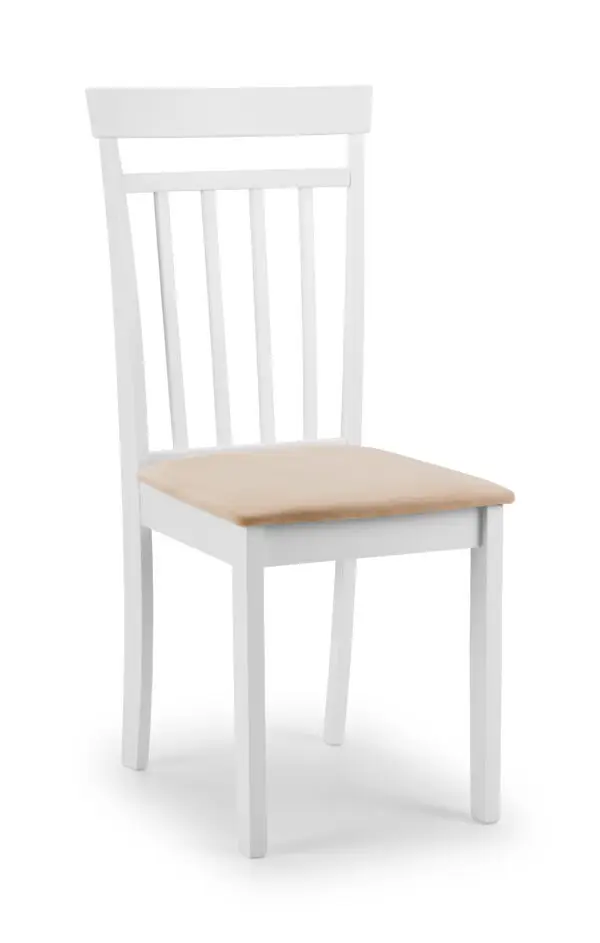 Coast White Dropleaf Table and 4 White Coast Chairs - Image 3