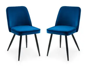 Set Of 2 Burgess Dining Chairs - Blue