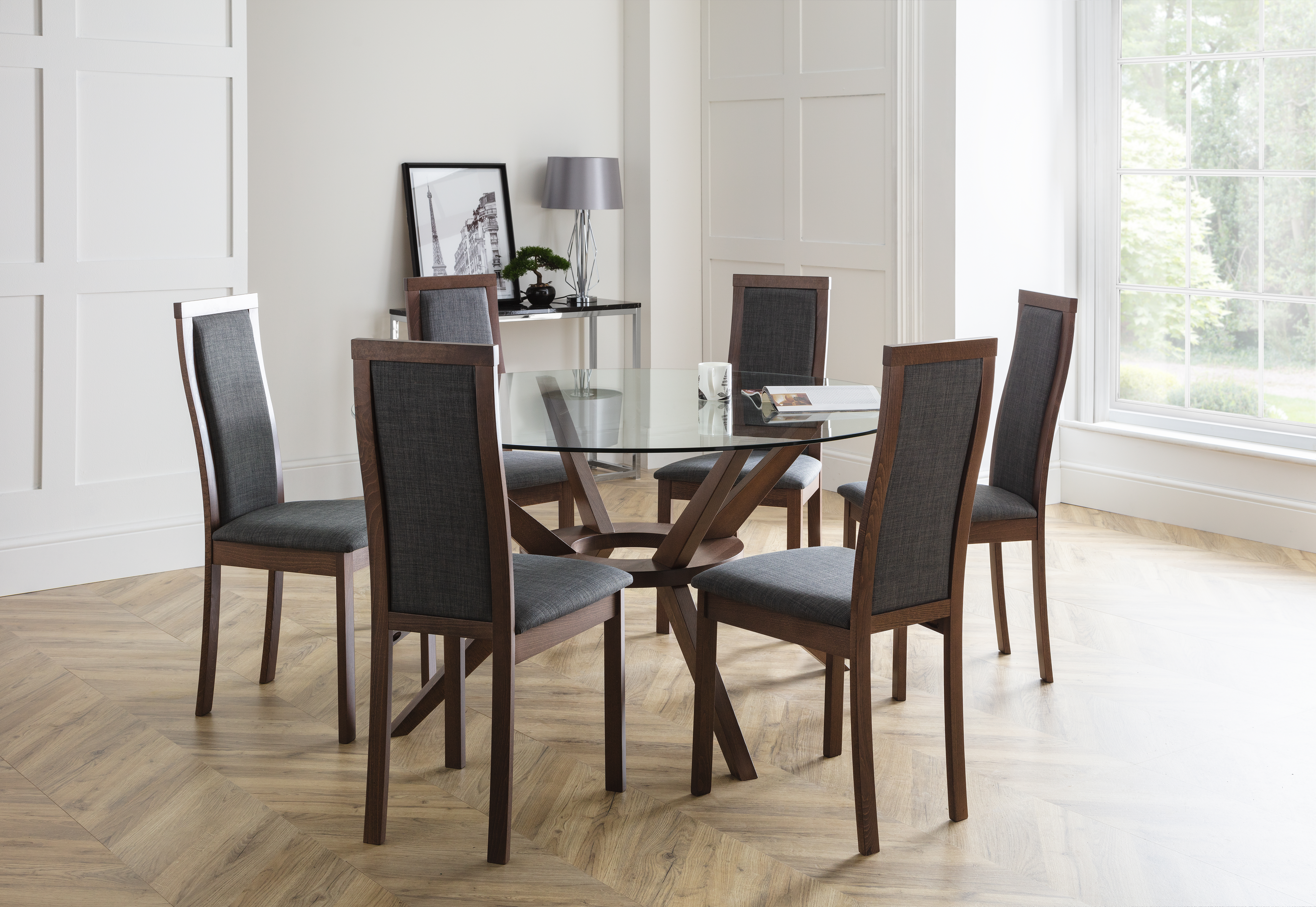 Chelsea 140cm Round Glass Table - Image 6