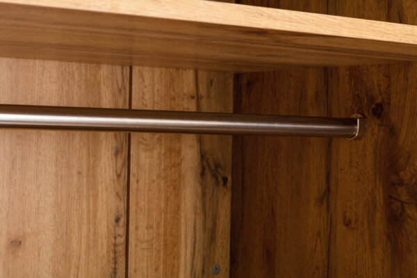 Bali 2 Door 1 Drawer Wardrobe - Light Oak - Image 10