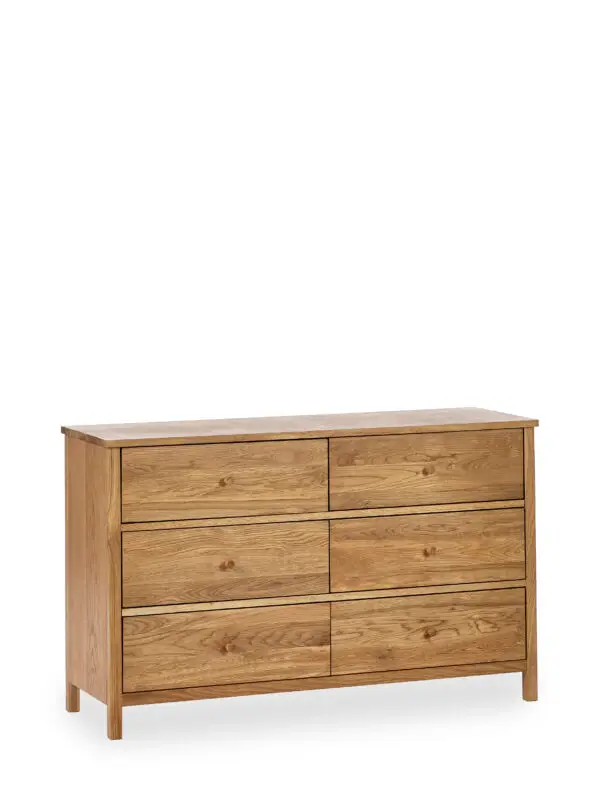 Coxmoor 6 Drawer Chest - Oak - Image 3