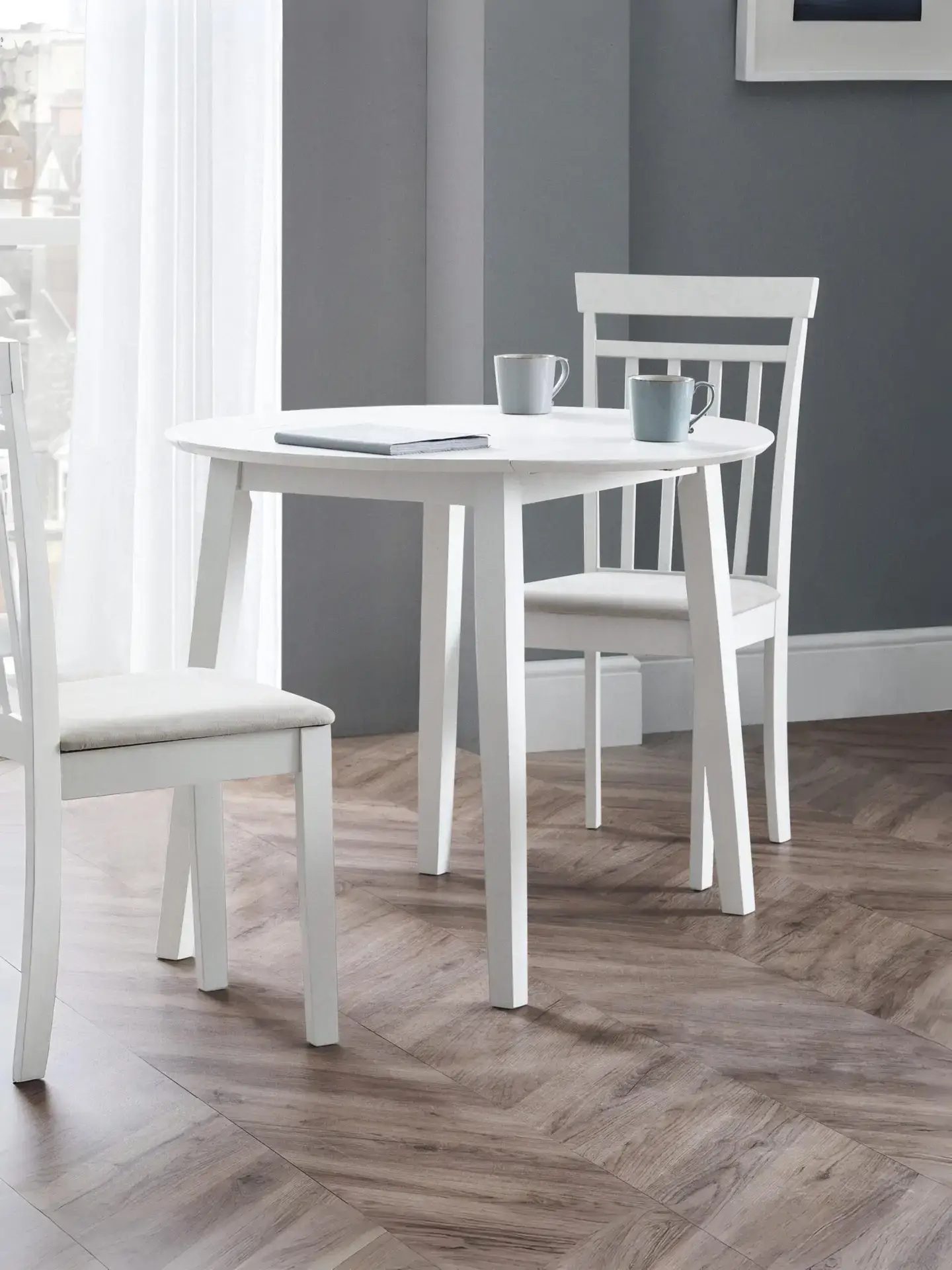 Coast White Dropleaf Table