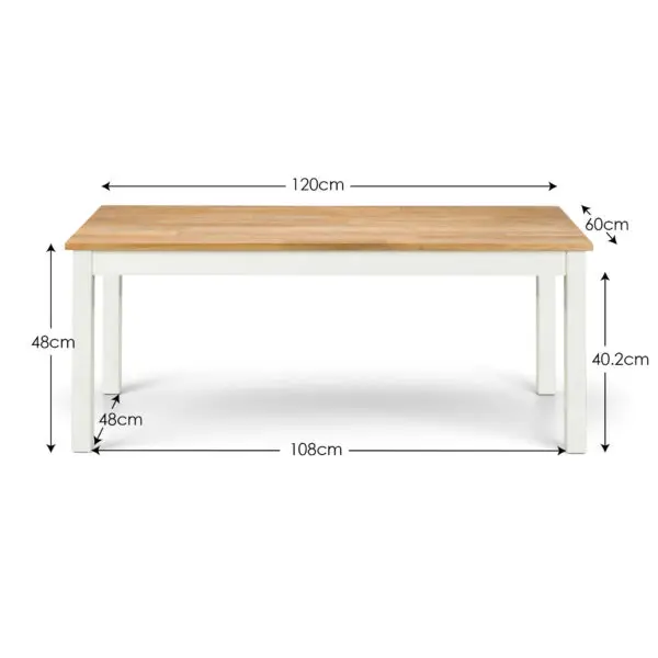 Coxmoor Coffee Table - Ivory & Oak - Image 3