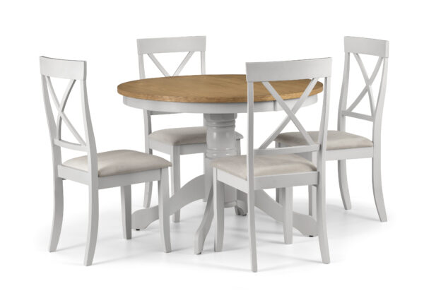 Set Of 2 Davenport Elephant Grey Dining Chairs - Image 6