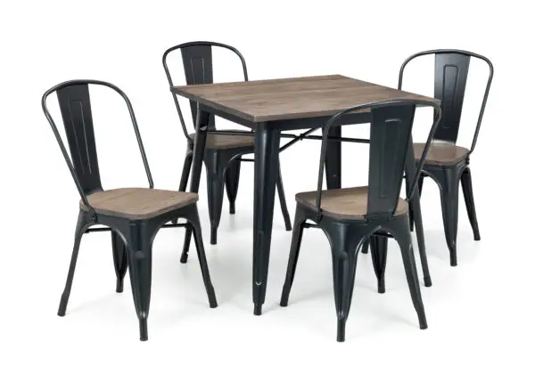 Set Of 4 Grafton Metal Chairs - Image 4