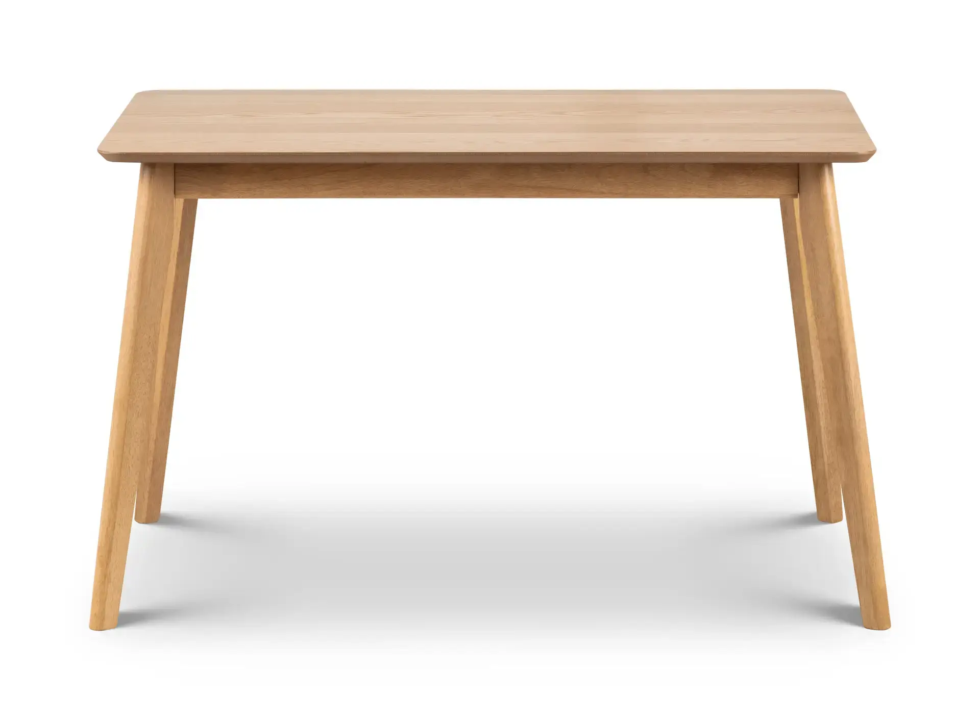 Boden Oak Veneer Rectangular Table With Tapered Legs - Image 2