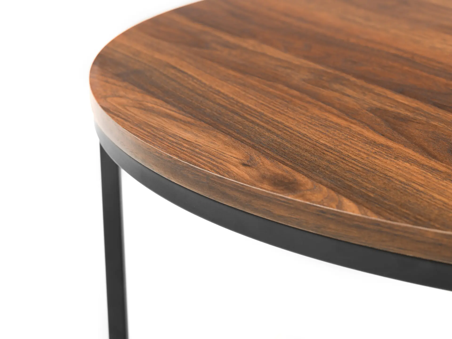 Bellini Round Nesting Coffee Table - Walnut - Image 6