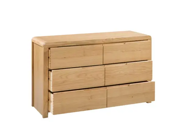 Curve 6 Drawer Wide Chest - Image 3