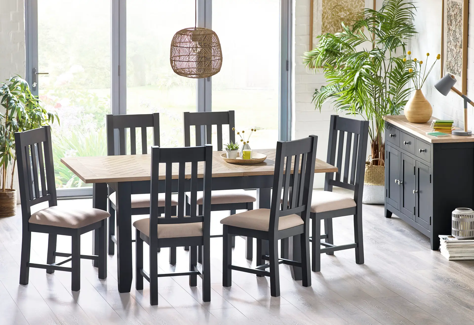 Set Of 2 Bordeaux Dining Chairs Dark Grey - Image 4