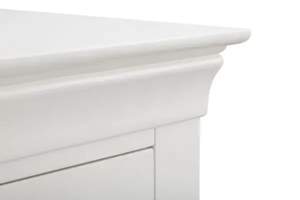 Clermont 2 Drawer Bedside - Surf White - Image 5