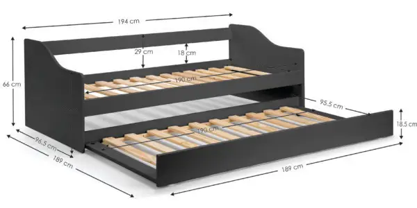 Elba Daybed - Anthracite - Image 13