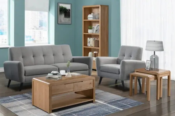 Curve Oak Coffee Table - Image 6