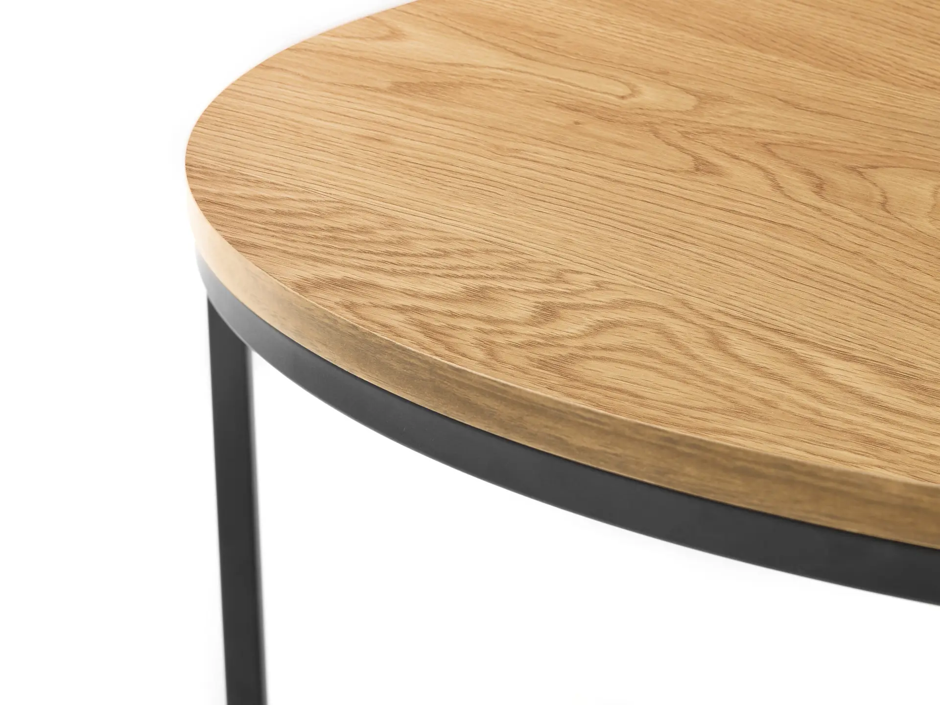 Bellini Round Nesting Coffee Table - Oak - Image 6