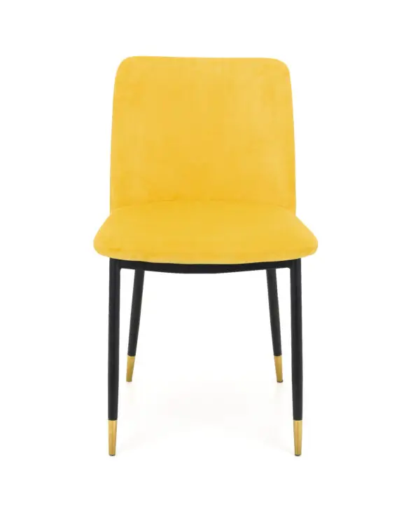 Set Of 2 Delaunay Dining Chairs - Mustard - Image 4