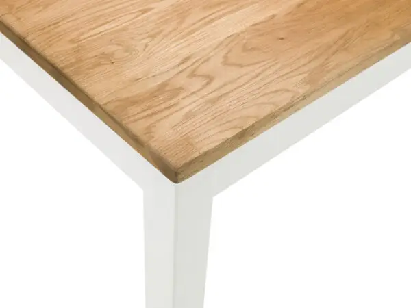 Coxmoor Rectangular Dining Table - Ivory & Oak - Image 4