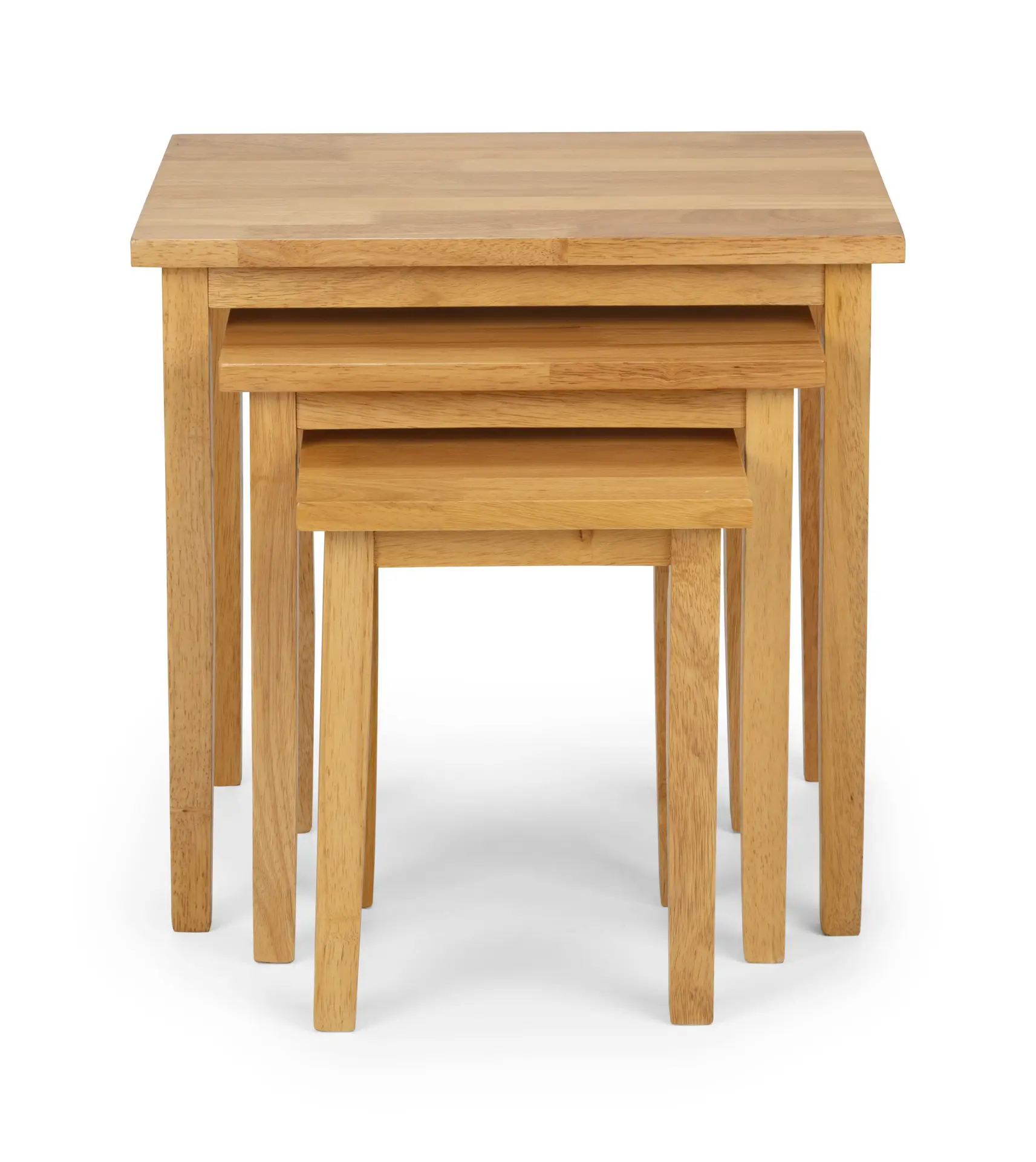 Cleo Nest Of Tables - Natural Oak Finish - Image 3