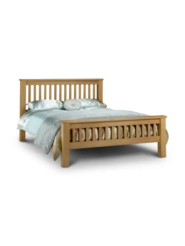 Amsterdam Oak High Footend 135cm Double Bed - Image 3