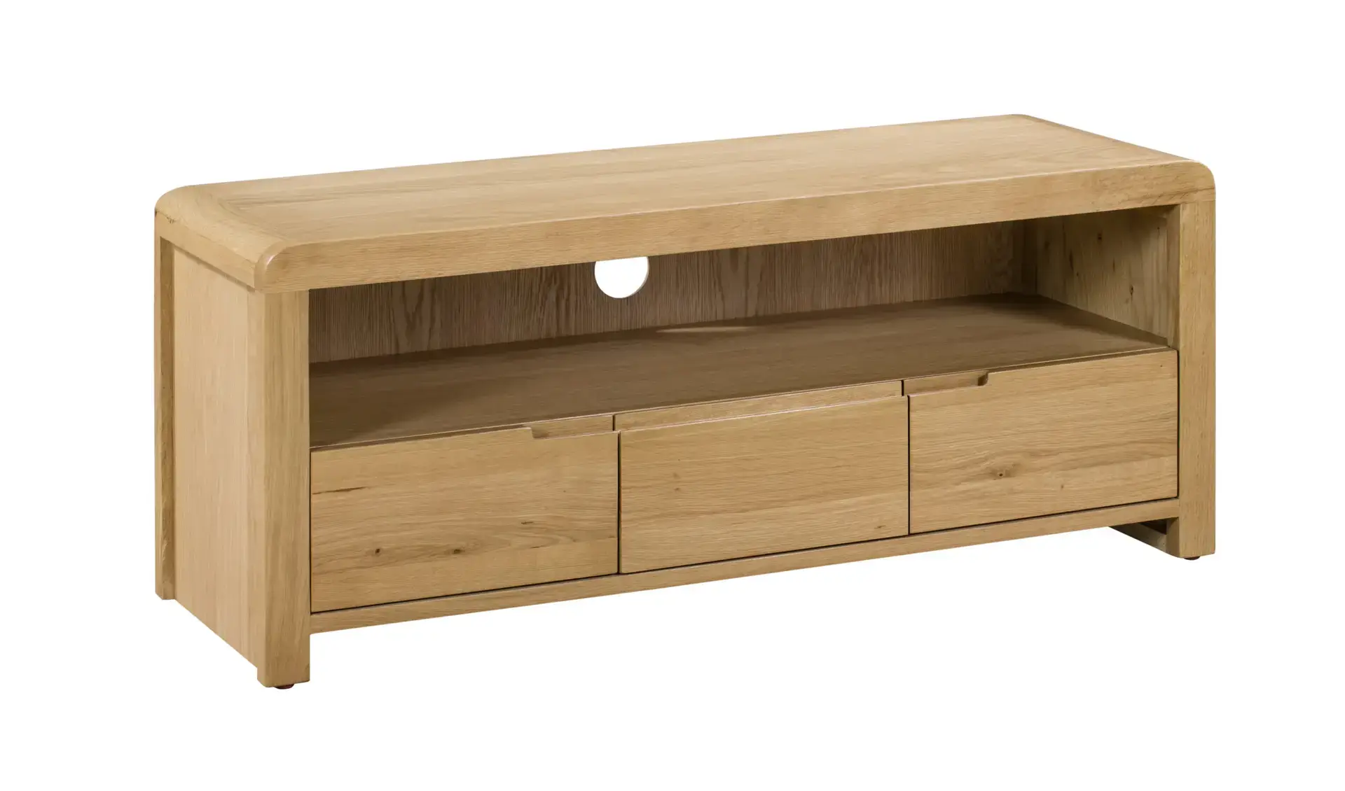 Curve Oak Tv Unit - Image 2