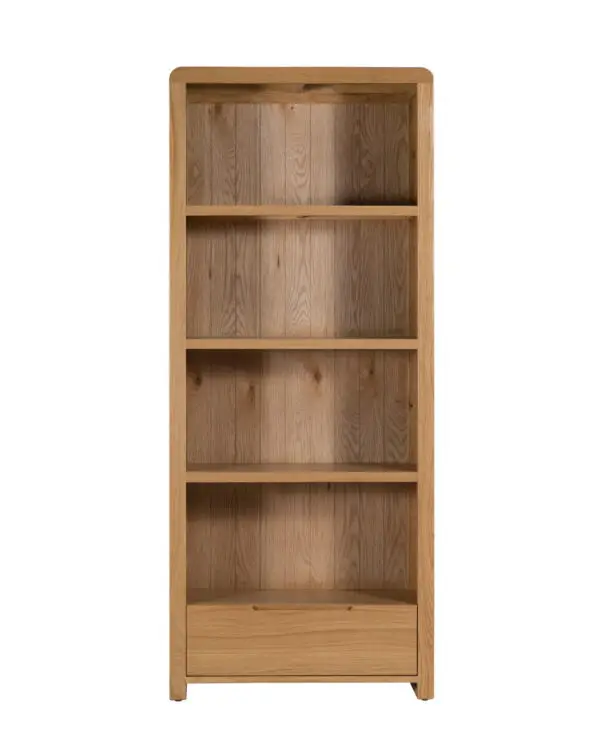 Curve Oak Tall Bookcase - Image 3