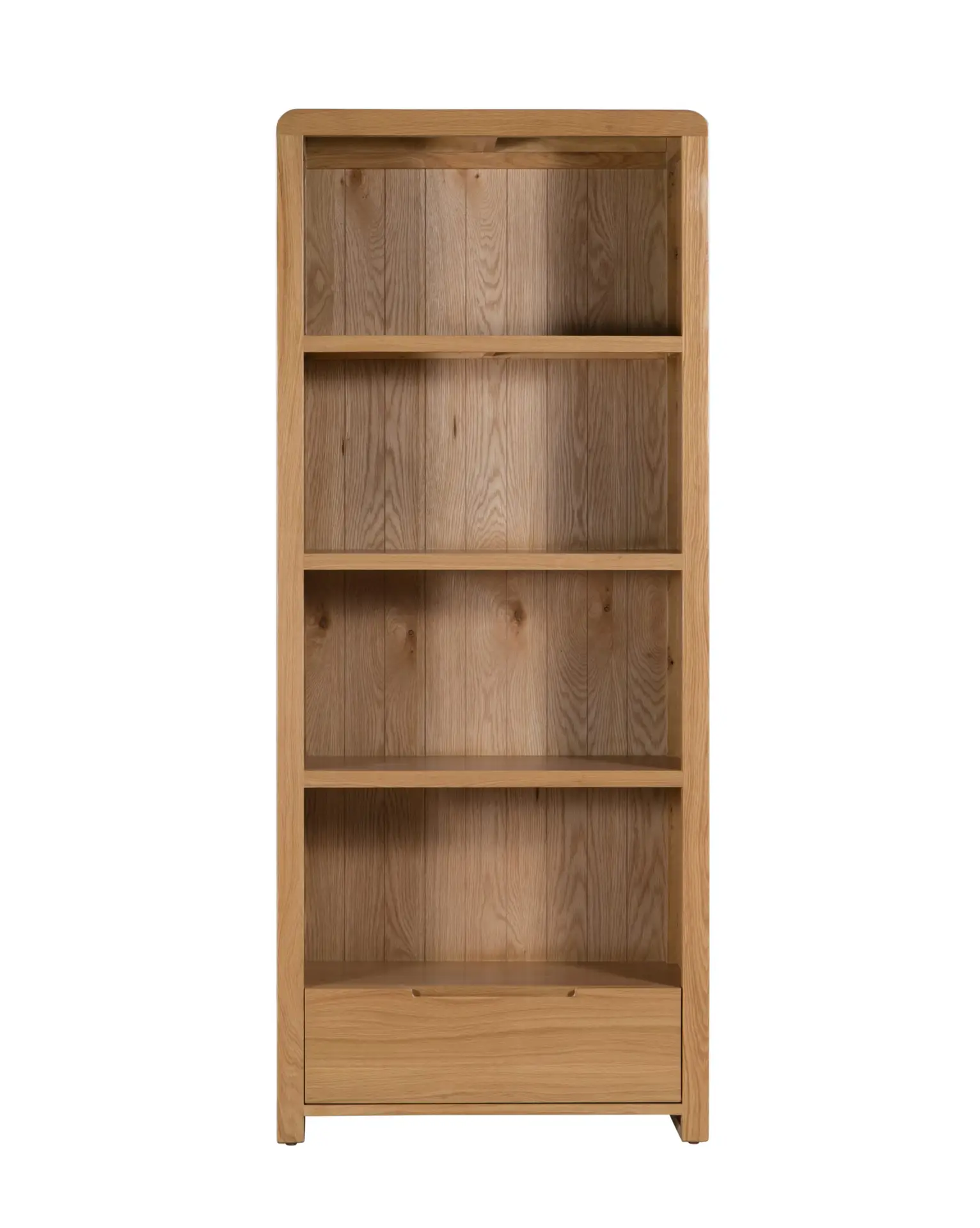Curve Oak Tall Bookcase - Image 3