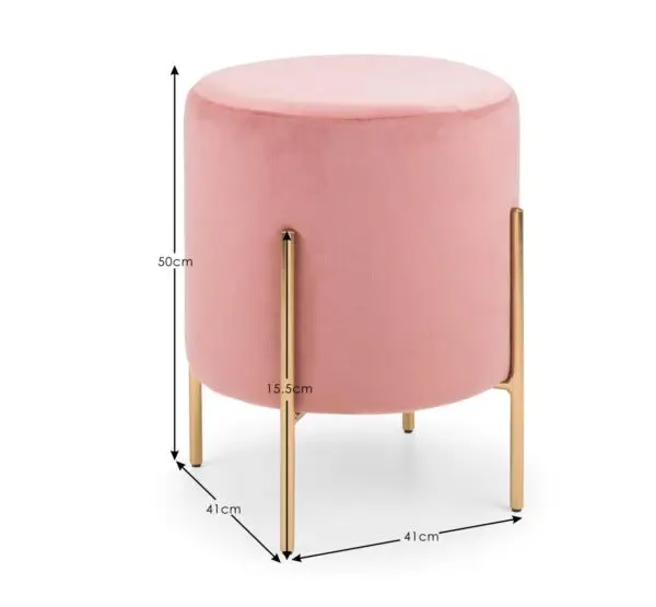 Harrogate Stool - Pink - Image 5