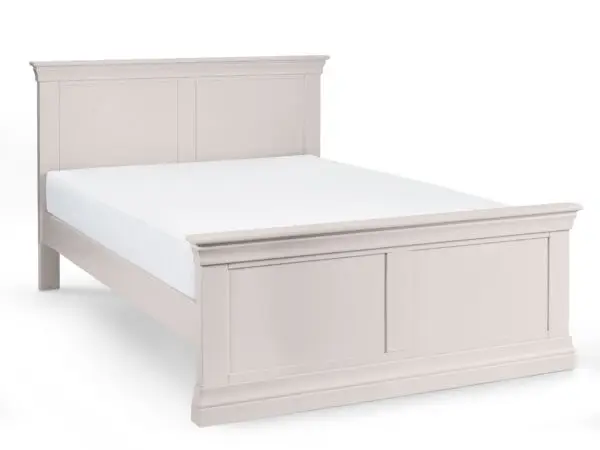 Clermont 135Cm Double Bed - Light Grey - Image 2