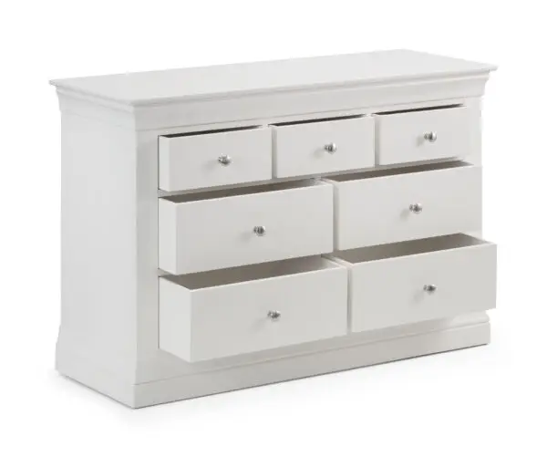 Clermont 4+3 Drawer Chest - Surf White - Image 3