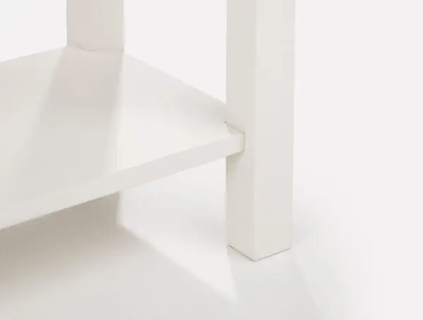Coxmoor 90cm Console Table - Ivory & Oak - Image 5