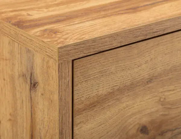 Bali 2 Drawer Bedside - Light Oak - Image 7