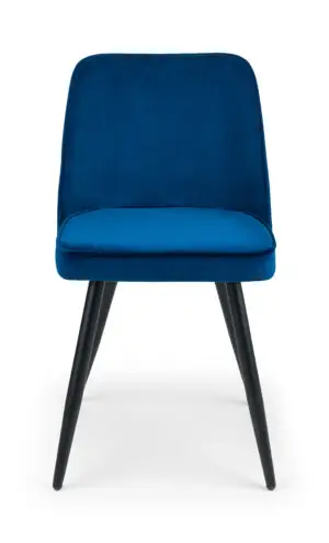 Berwick Round Table and 4 Blue Burgess Chairs