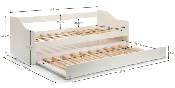 Elba Daybed - Surf White - Image 11