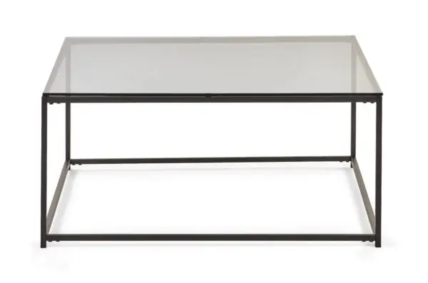 Chicago Square Coffee Table Smoked Glass - Image 3