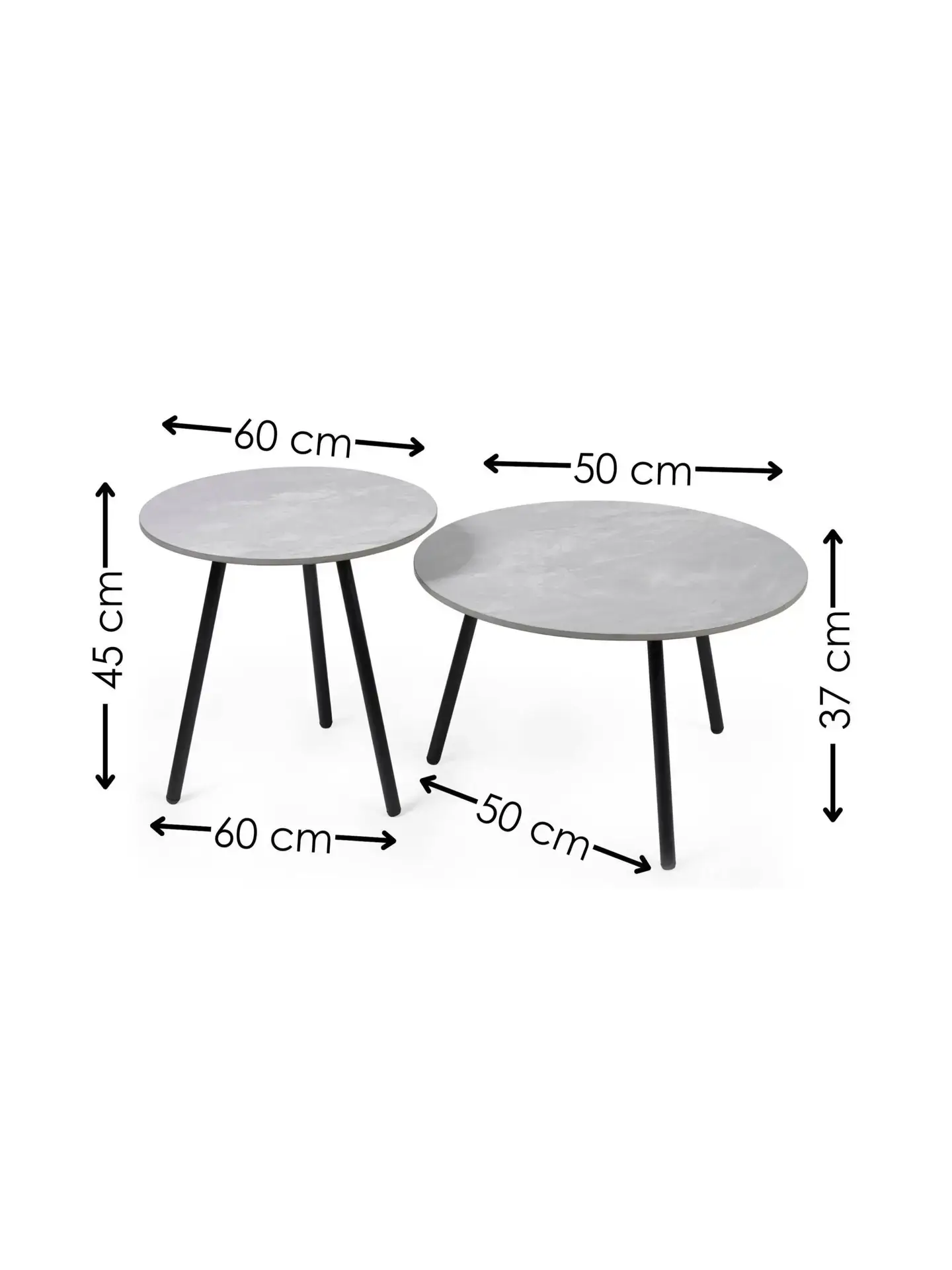 Casper Set of Side Tables Grey - Image 7