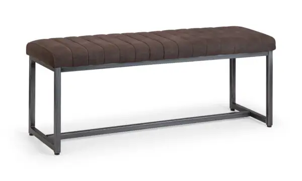 Brooklyn Upholstered Bench - Charcoal - Image 2