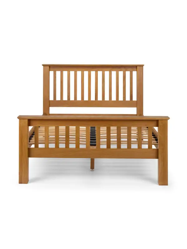 Amsterdam Oak High Footend 135cm Double Bed - Image 5