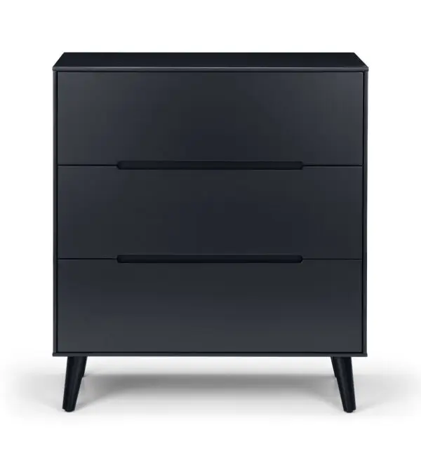 Alicia 3 Drawer Chest - Anthracite - Image 4
