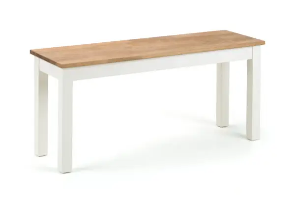 Coxmoor Bench - Ivory & Oak - Image 2