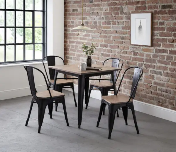 Set Of 4 Grafton Metal Chairs - Image 6