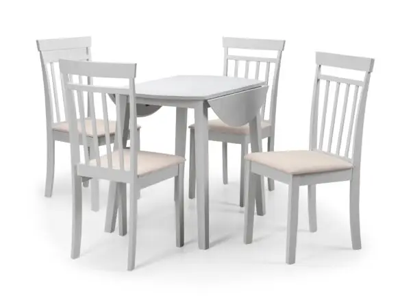 Coast Grey Dropleaf Table and 4 Grey Coast Chairs - Image 3