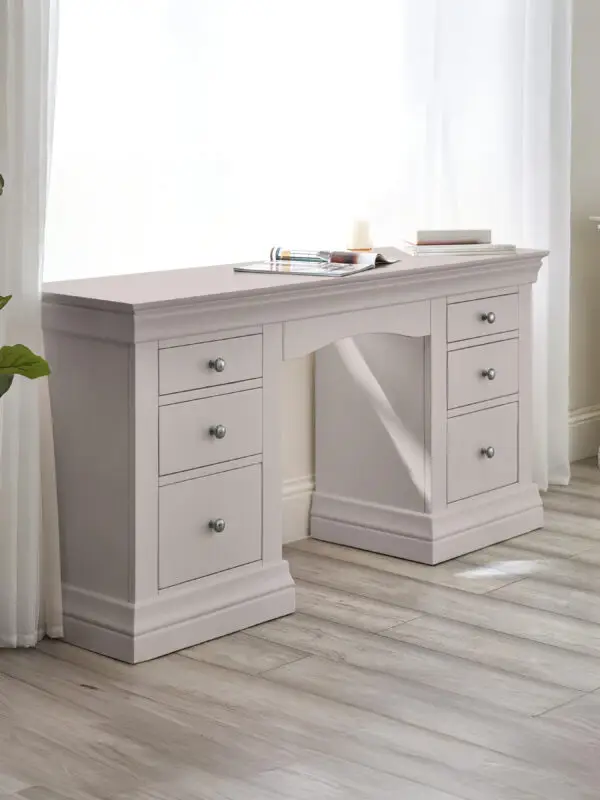 Clermont Dressing Table - Light Grey - Image 2
