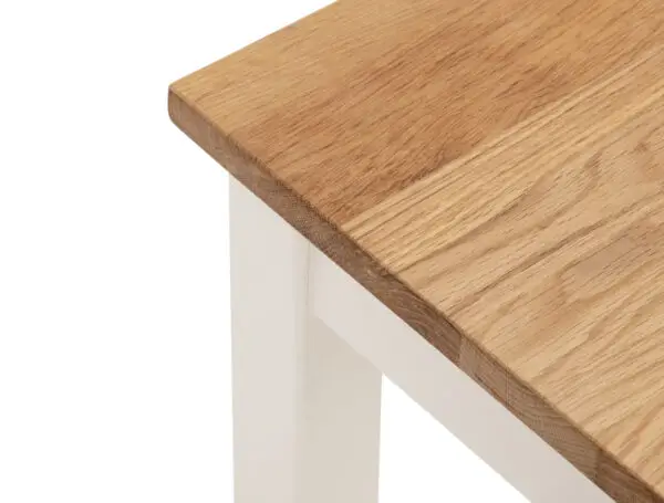 Coxmoor 90cm Console Table - Ivory & Oak - Image 4