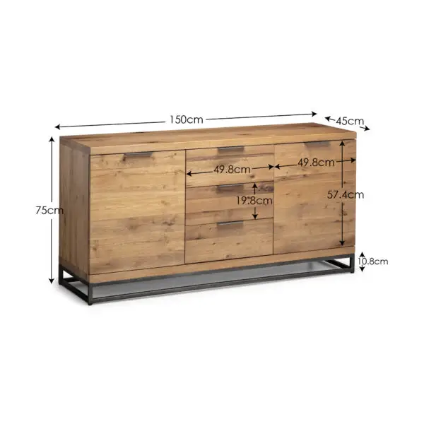 Brooklyn Sideboard - Oak - Image 7