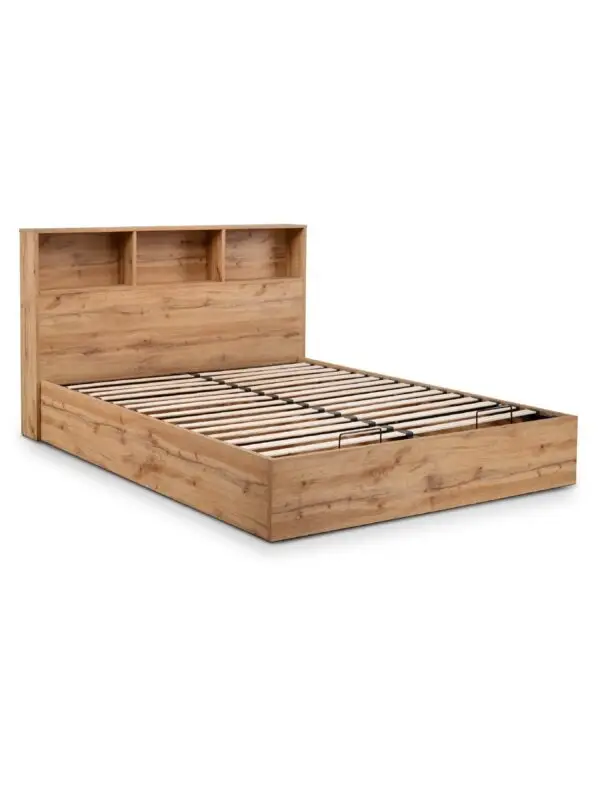 Bali Ottoman Storage 90cm Single Bed - Light Oak - Image 5