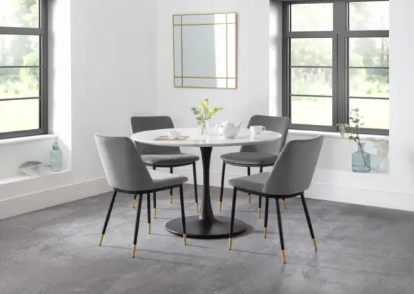 Set Of 2 Delaunay Dining Chairs - Grey - Image 5