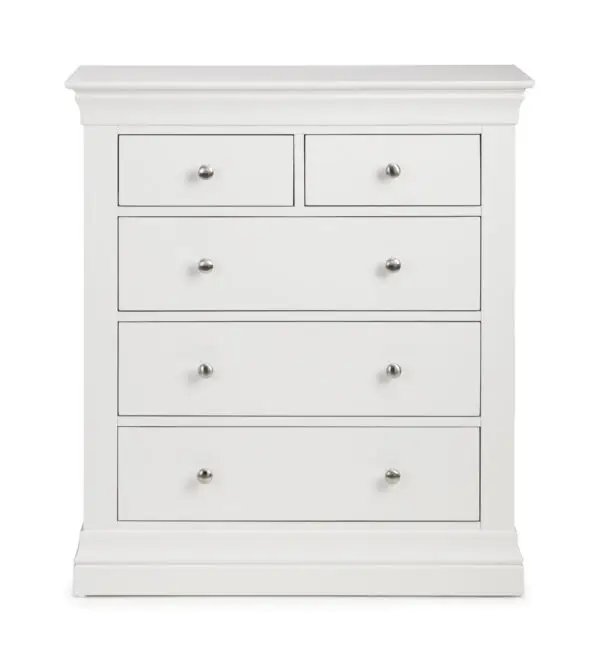 Clermont 3+2 Drawer Chest - Surf White - Image 4