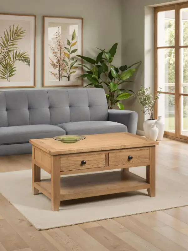 Astoria Coffee Table With 2 Drawers