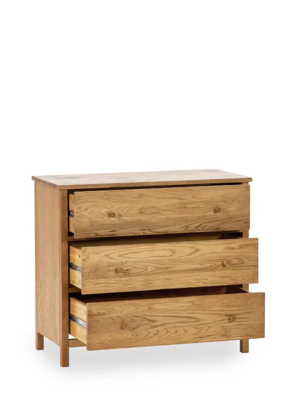 Coxmoor 3 Drawer Chest - Oak - Image 5
