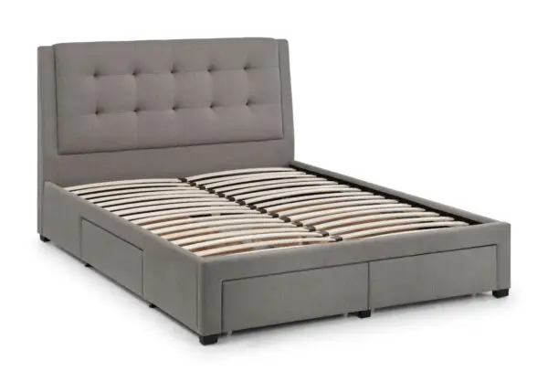 Fullerton 4 Drawer 135cm Double Bed  Grey - Image 3